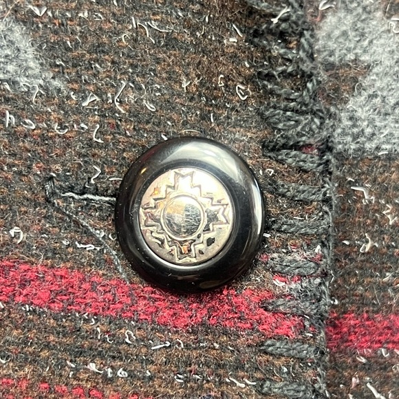 Coldwater Creek Women’s MEDIUM Wool Blend Blazer Aztec Southwestern - Picture 4 of 9